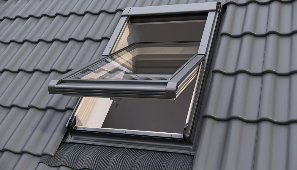 Wizualizacja produktowa okna dachowego