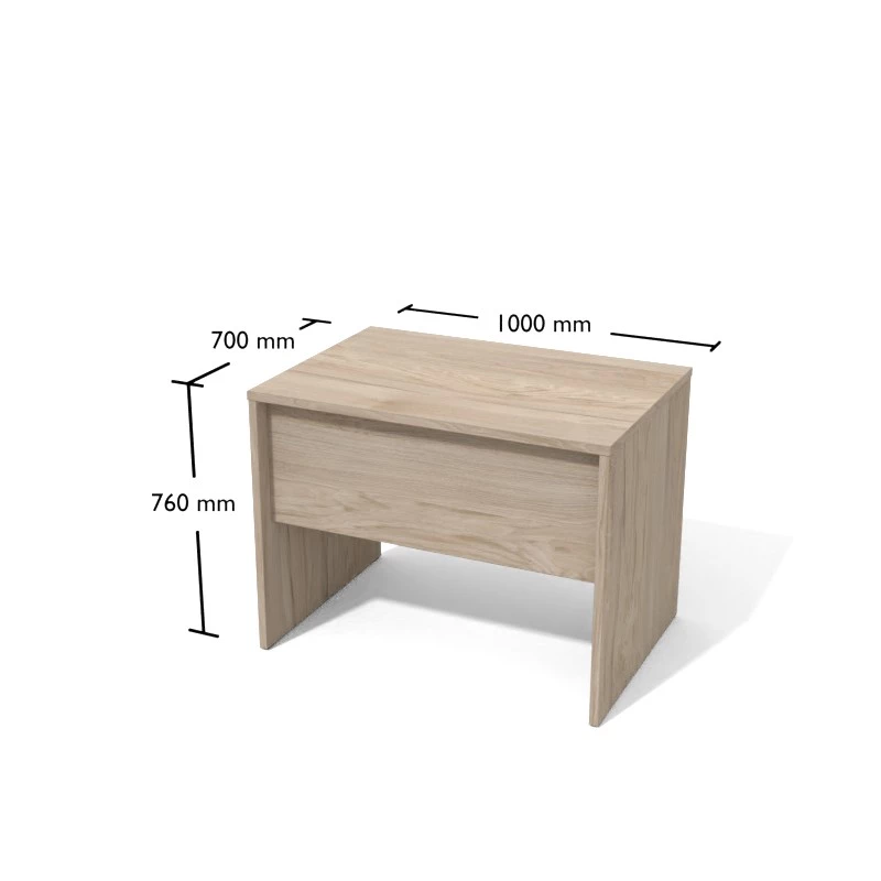 Biurko proste meblowe o długości 100cm