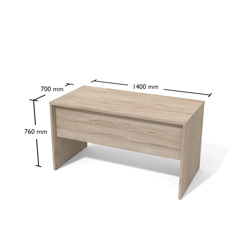 Biurko meblowe proste o długości 140cm