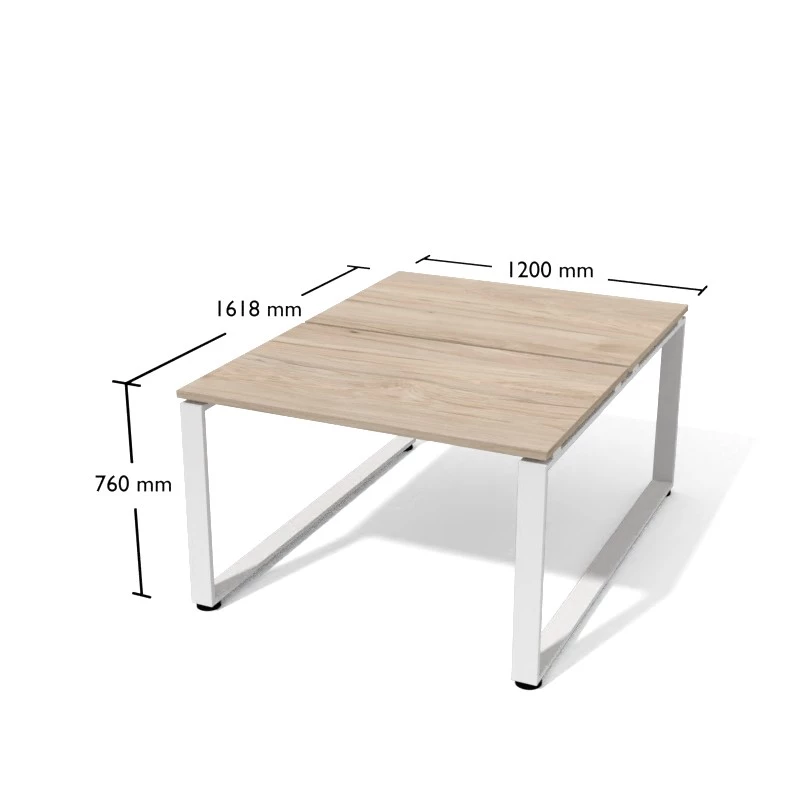 Biurko dwuosobowe 120cm na stelażu metalowym. Pesponet