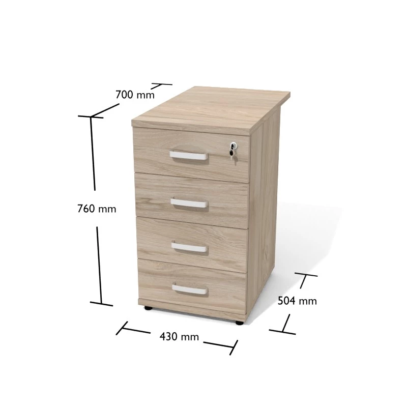 Rysunek kontenera wraz z wymiarami.