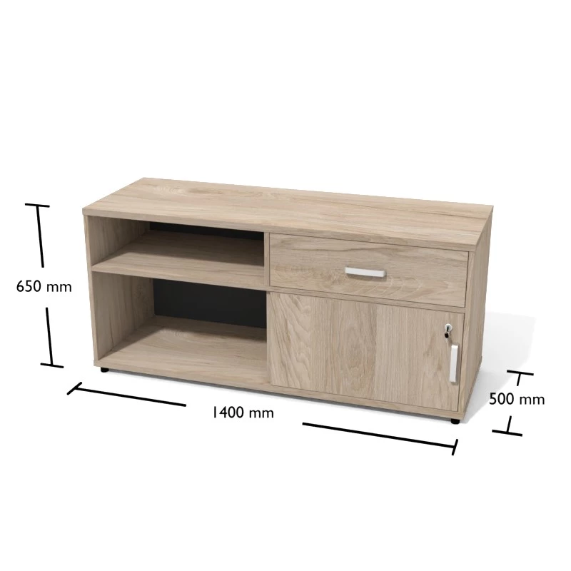 Rysunek kontenera podporowego wraz z wymiarami