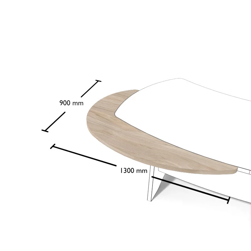 Rysunek dostawki wraz z wymiarami