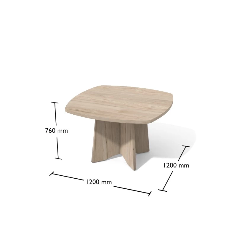 Rysunek stołu okolicznościowego wraz z wymiarami